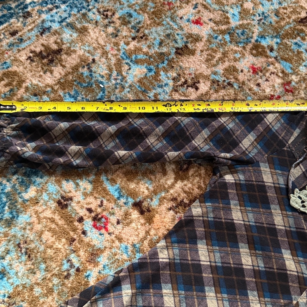 Simply Couture flannel Textured long shirt - Picture 9 of 9